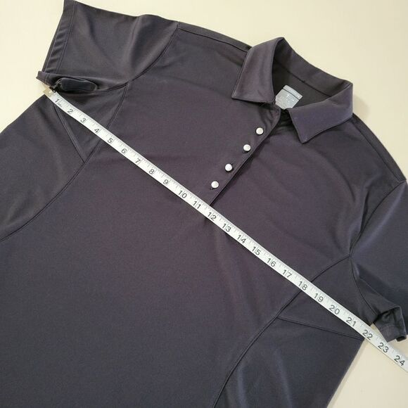Page & Tuttle Women's Black Short Sleeve Golf Polo Jersey - Picture 3 of 9